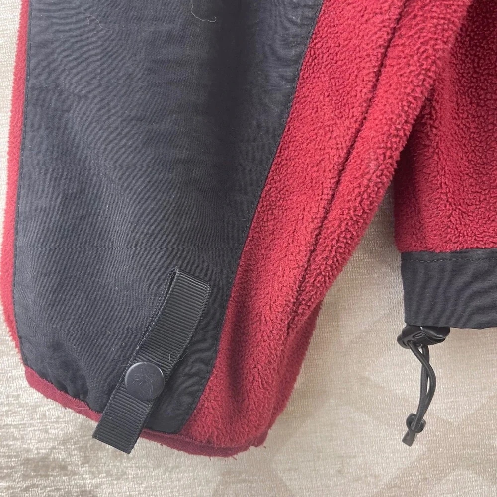 The North Face Denali Fleece Jacket Mens Medium Red Black Full Zip RN 131349 - Picture 9 of 10
